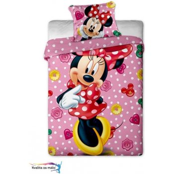 Jerry Fabrics Obliečky Minnie 2015 micro ružová polyester 140x200 70x90