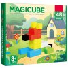 Magnetická stavebnica Unicubo, 48 farebných kociek