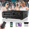 STEREO ZOSILŇOVAČ ZVUKU HIFI BLUETOOTH USB AUX DIAĽKOVÝ OVLÁDAČ, 2000 W