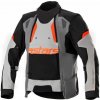 ALPINESTARS bunda HALO DRYSTAR, ALPINESTARS (svetle šedá/tmavě šedá/černá/červená fluo) 2025 - L