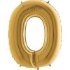 Nafukovací balónik písmeno O zlaté 102 cm - Grabo