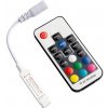 Kontrolér pre RGB LED pásy, 17 tlačidiel, RF, 72W