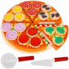 Kruzzel 22471 Drevená krájacia pizza PIZZA 21cm