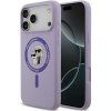 Karl Lagerfeld Liquid Silicone Karl and Choupette MagSafe Zadný Kryt pre iPhone 17 Pro Max Purple KLHMP17XSCMKCRHU