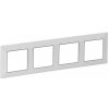 Legrand VALENA LIFE rám 4x (754034) biely/chrom
