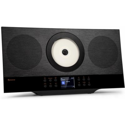 Auna Silver Star Swing, vertikálny stereo systém, CD-HiFi-prijímač, zosilňovač, internetové/DAB+/FM rádio, CD prehrávač, WiFi (WC908DB)