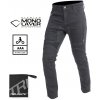 Kevlarové džínsy na motorku Trilobite Parado Monolayer AAA čierne SLIM FIT/42