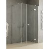 New Trendy Reflexa sprchovací kút 130x80 cm štvorcová chromová lesklé/priehľadné sklo EXK-5087