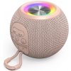 Hama Ball, Bluetooth reproduktor, 5 W, LED podsvietenie, AUX-in, USB-A, microSD slot, ružový