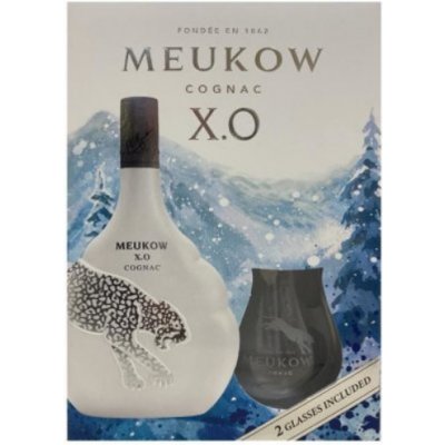 Meukow X.O.The Ice Panther 40% 0,7 l (kartón + 2 poháre)