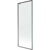 MEXEN/S - Next L vaňová zástena FIX 70 x 150, čierna vzor, grafit metal 895-070-000-03-70-95