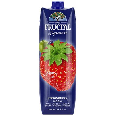 Fructal Z Jahôd Jabĺk A Hrozna 45% Prisma 1 l