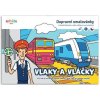 Vlaky a vláčky - Dopravní omalovánka A5, neuveden, 2024