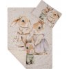 Komplet do postieľky Premium Minky 75x100 cm Králiky