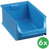 Allit Plastové boxy PLUS 5, 310 x 500 x 200 mm, modré, 6 ks