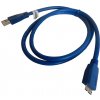USB 3.0 Micro B kábel 1.0m modrý
