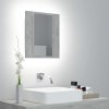 vidaXL LED kúpeľňová zrkadlová skrinka betónová sivá 40x12x45 cm akryl 804952