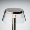 Stolová LED lampa FLOS Bon jour unplugged, čierna chrómová - F1040063