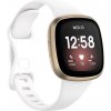 eses Silikónový remienok pre Fitbit Versa 3 a 4, Sense 1 a 2 - Veľkosť S, bílý