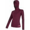 Tričko dlhé dámske SENSOR MERINO DOUBLE FACE s kapucňou lilla S