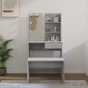 vidaXL Sada toaletného stolíka s LED sivý dub sonoma spracované drevo 3114113