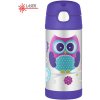 FUNtainer Detská termoska so slamkou - sova 355 ml