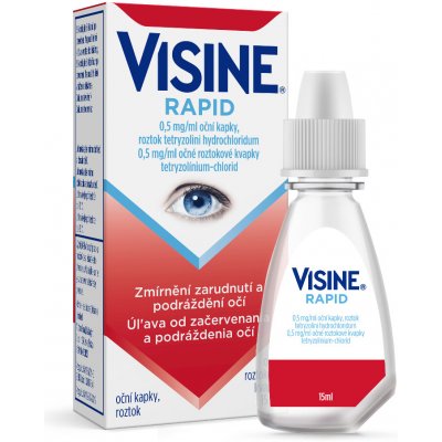 Visine Rapid 0,5 mg/ml očné roztokové kvapky int.opo.1 x 15 ml/7,5 mg