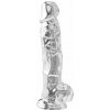 ToyJoy Get Real Clear Dildo with Balls 8 Inch