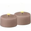 DeluxeHomeart Čajová LED sviečka Rose – set 2 ks
