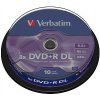 VERBATIM DVD+R(10-Pack)Spindl/MattSlvr/8x/8.5GB 43666