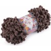 Pletacia priadza Alize Puffy Fine 100 g hnedá 1ks