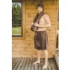 Wooline Pánsky saunový kilt, hnedý