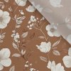 Lyocell 130g biele kvety Via na mocha mousse-NT-3529