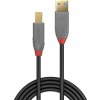 Lindy 36744 USB kábel 5 m, USB A - USB B, čierny