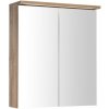 AQUALINE - KAWA STRIP Galérka s LED osvetlením 60x70x22cm, dub emporio WGL36S