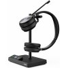 Yealink WH62 Dual UC Slúchadlá s mikrofónom Bezdrôtový Pres hlavu Kancelária / call centrum Micro-USB Nabíjací podstavec Čierna (1308006)