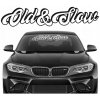 Samolepka na sklo auta BLENDA Predný pás OLD&SLOW Tuning 60x12 FARBY