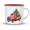 Hrnček Vianočná jazda - červený 236 ml