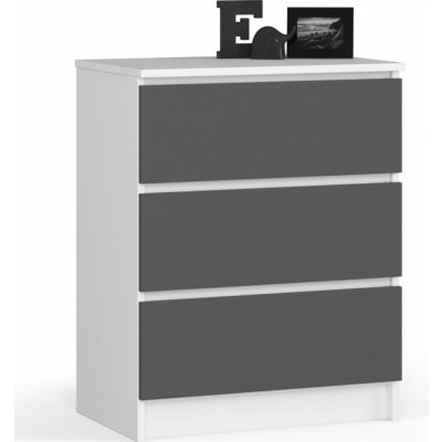 Ak furniture Kuba 60 cm 3 zásuvky