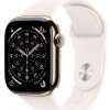 Apple Watch Series 11 GPS + Cellular 42mm Gold Titanium Case with Light Blush Sport Band - S/M, MF8W4WF/A