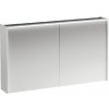 Laufen Lani - Zrkadlová skrinka s LED osvetlením, 71x122x21 cm, 2 dvierka, matná biela H4038221122601