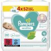 PAMPERS vlhčené obrúsky Sensitive 4× 52 ks