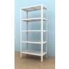 Kovový regál Drumy 1800x900x400/5, 130kg/pol., biela