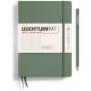 Leuchtturm1917 Zápisník Olive Medium A5 bodkovaný