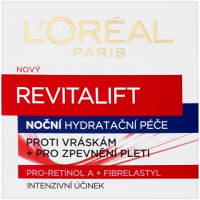 L'oréal Paris Revitalift Night 50ml - Nočná hydratačná starostlivosť proti vráskam + pre spevnenie pleti