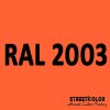 RAL 2003 akrylová auto farba lesklá alebo matná 1 liter + tužidlo + riedidlo (RAL2003 PASTEL ORANGE originálny odtieň akrylovej farby s lakom ( ČSN7227 ))