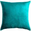 Dekoratívna obliečka na vankúš, tyrkysová, velúr