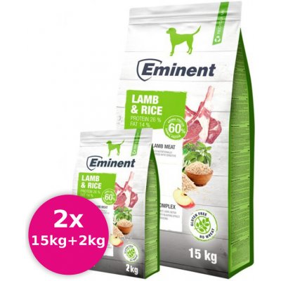 Eminent Lamb & Rice High Premium 2 x 17 kg