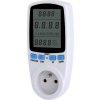 Elektromer zásuvkový merač spotreby s pamäťou PM6 - digitálny wattmeter do zásuvky zálohovania