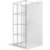 CERANO - Sprchová zástena Walk-in Onyx Corner Cube Ľ/P - 8 mm - chróm, industriálne sklo - 140x100x200 cm